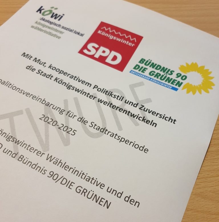 GRÜNE stimmen für Koalitionsvereinbarung mit KöWI und SPD